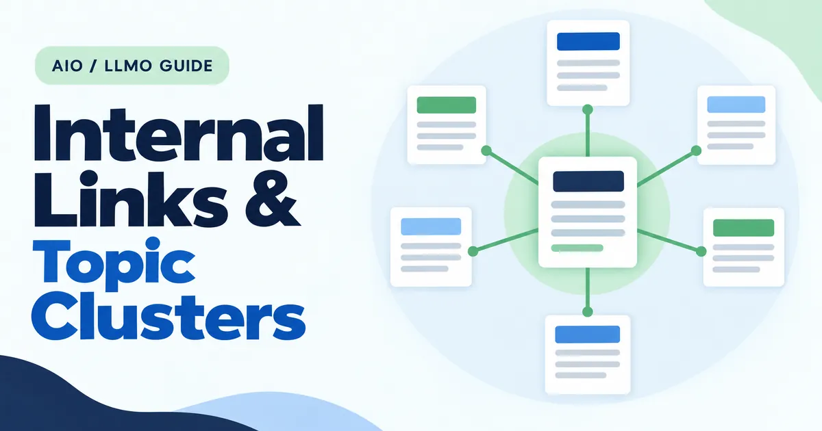 Links guide readers. Clusters organize a subject.